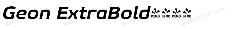 Geon ExtraBold字体转换